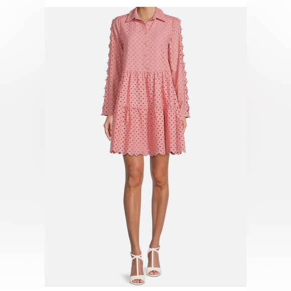 ANTONIO MELANI Dresses & Skirts - NWT ANTONIO MELANI Patricia Eyelet Pink Dress